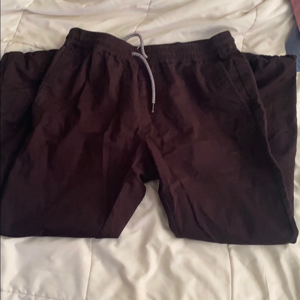 RVCA black textured jogger